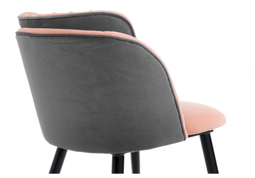 Стул Орлеан розовый/серый